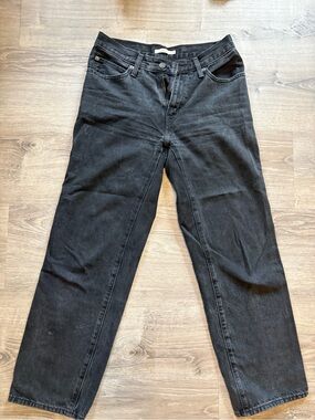 Levi's Men's Black Relaxed Straight Jeans